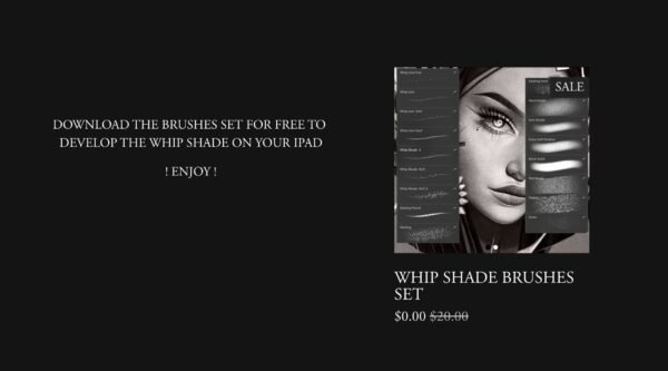 SET DE PINCELES WHIP SHADE PARA PROCREATE